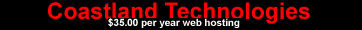 $35.00 per year webhosting from Coastland Tech